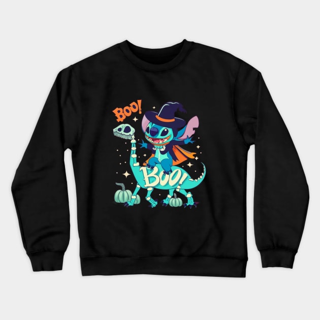 Halloween Stitch Crewneck Sweatshirt by BukovskyART